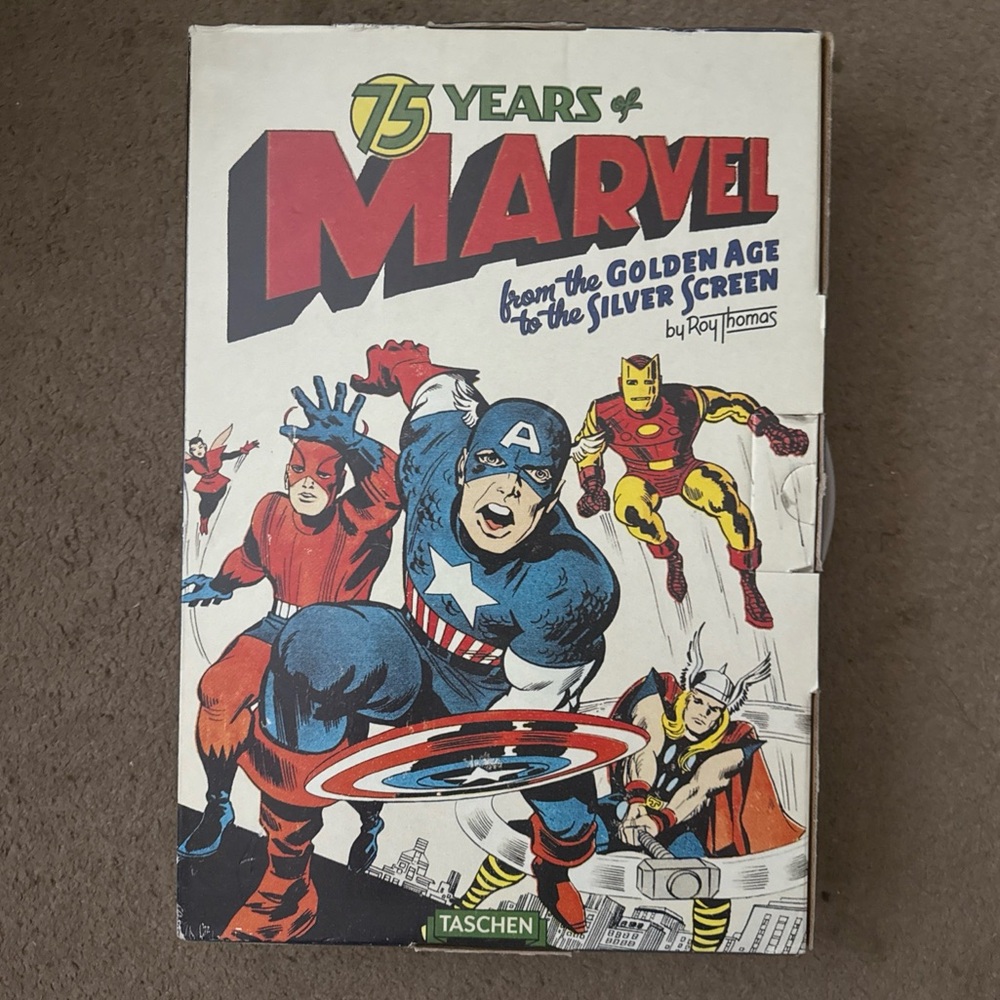 Taschen Marvel 75 Years in Red, Blue, and Yellow